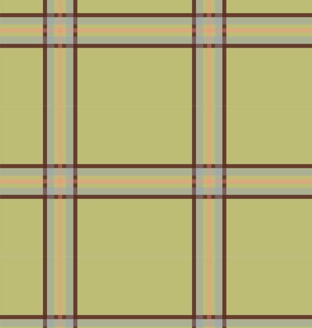 A green plaid pattern with brown and blue lines.