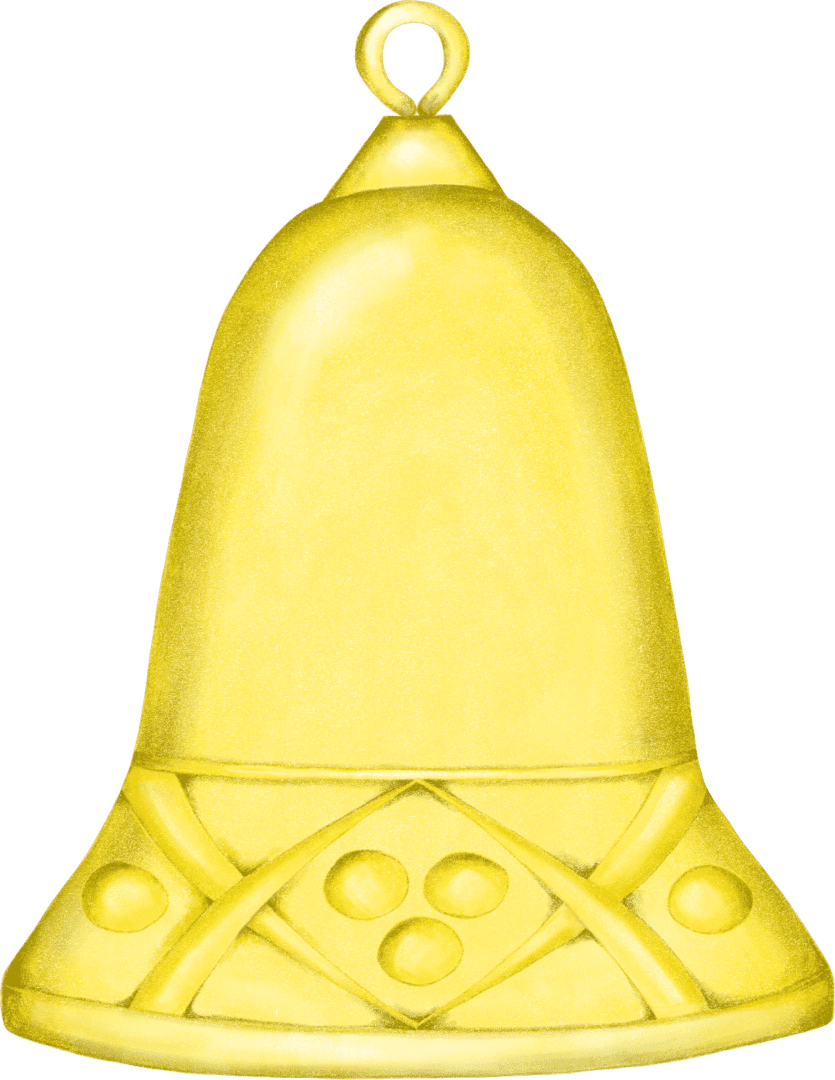 A yellow object with a green background